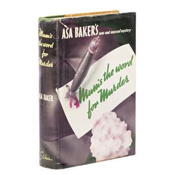 [HALLIDAY, BRETT.] Baker, Asa. Mums the Word for Murder.
